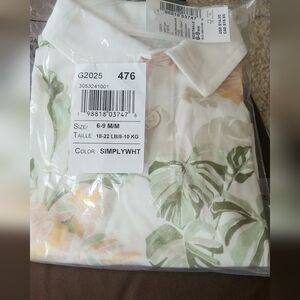 The Children's Place White Floral Short Sleeve Tee